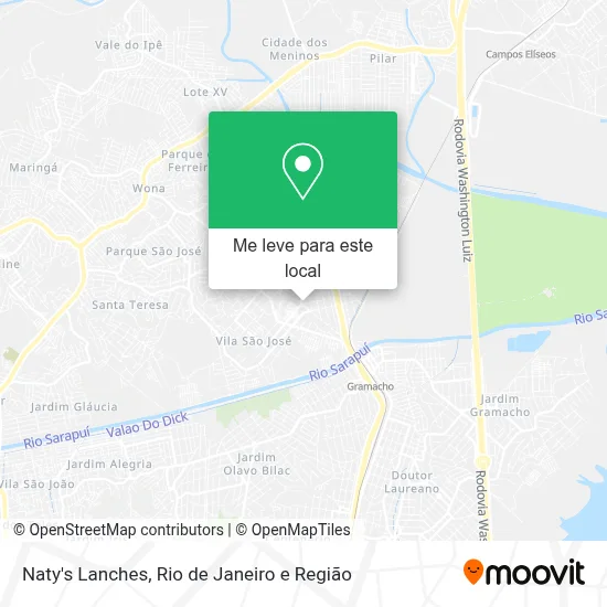 Naty's Lanches mapa