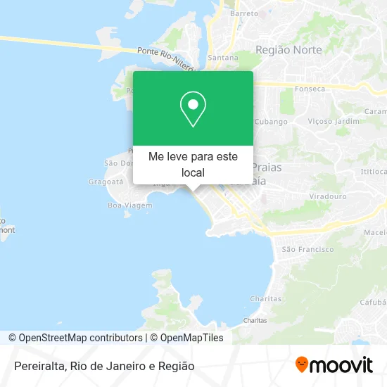Pereiralta mapa