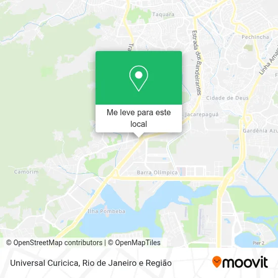 Universal Curicica mapa