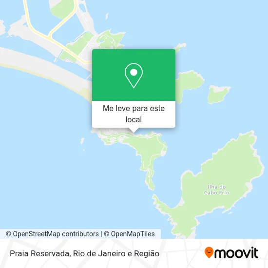 Praia Reservada mapa