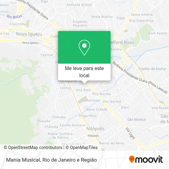 Mania Musical mapa