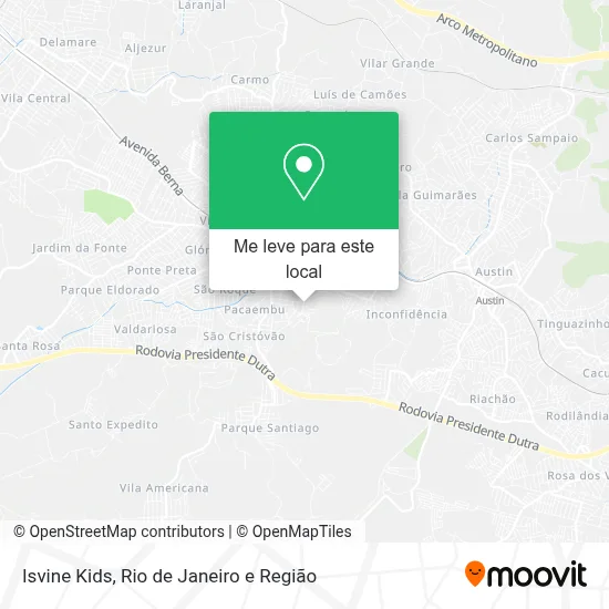 Isvine Kids mapa