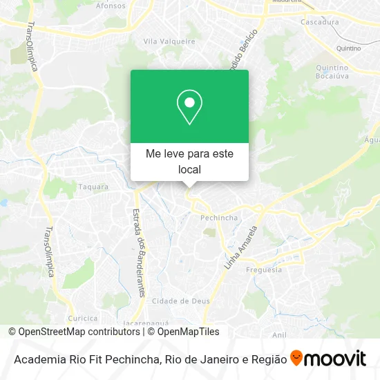 Academia Rio Fit Pechincha mapa