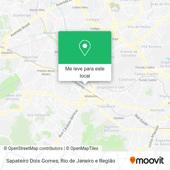 Sapateiro Dois Gomes mapa