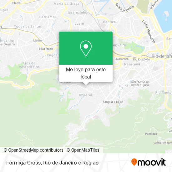 Formiga Cross mapa