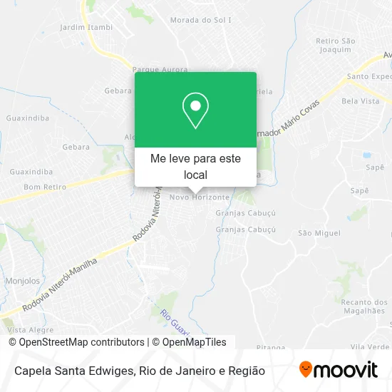 Capela Santa Edwiges mapa