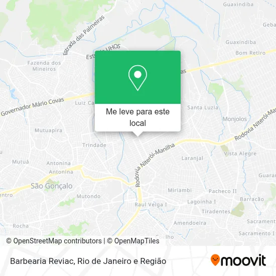 Barbearia Reviac mapa