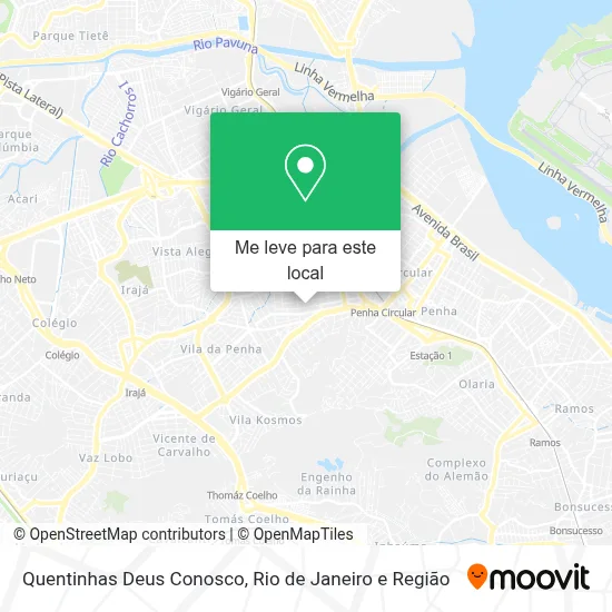 Quentinhas Deus Conosco mapa