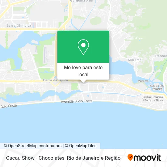 Cacau Show - Chocolates mapa