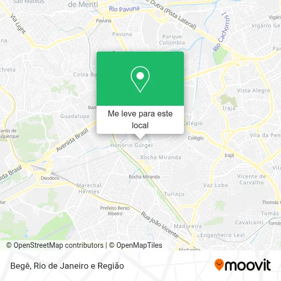 Begê mapa