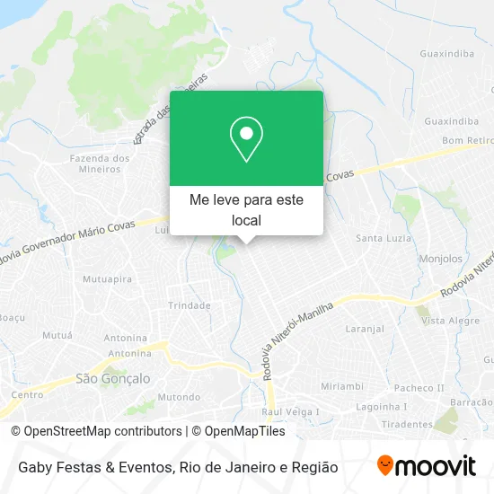 Gaby Festas & Eventos mapa