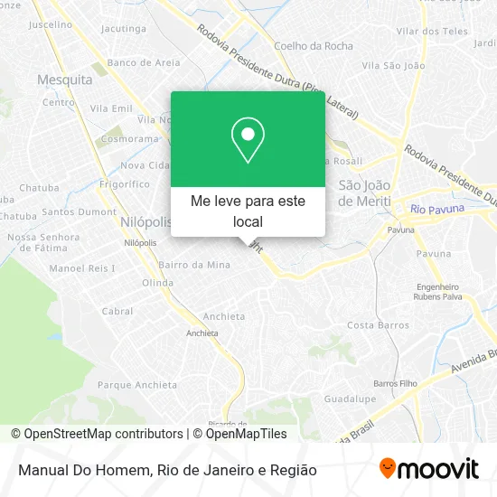 Manual Do Homem mapa