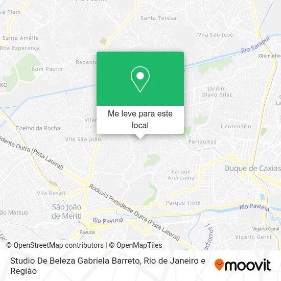 Studio De Beleza Gabriela Barreto mapa
