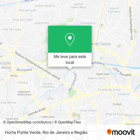 Horta Ponte Verde mapa