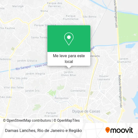 Damas Lanches mapa