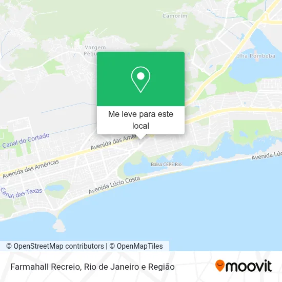 Farmahall Recreio mapa