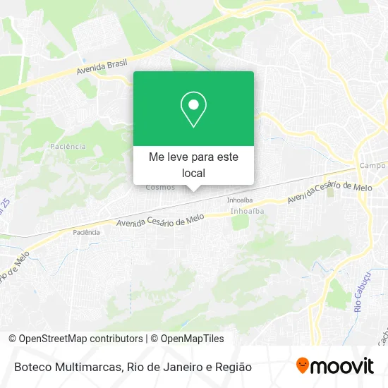 Boteco Multimarcas mapa
