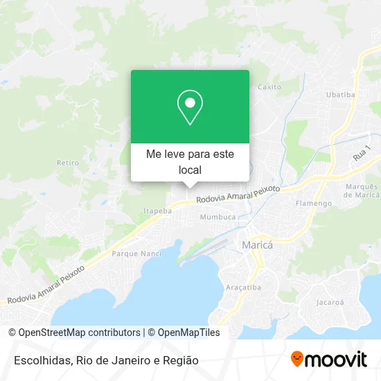 Escolhidas mapa
