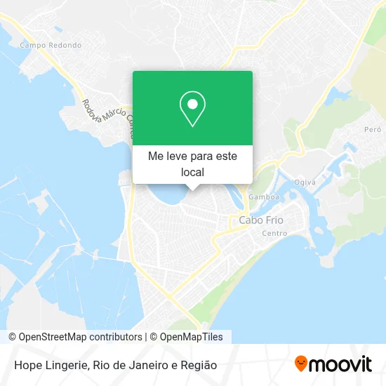 Hope Lingerie mapa