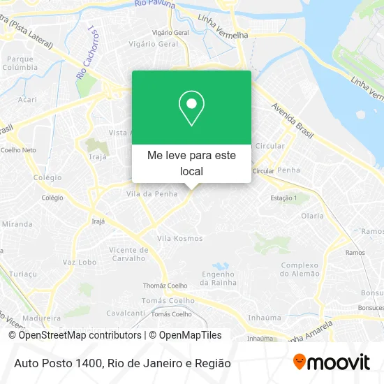 Auto Posto 1400 mapa