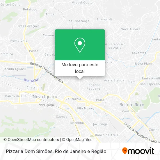 Pizzaria Dom Simões mapa