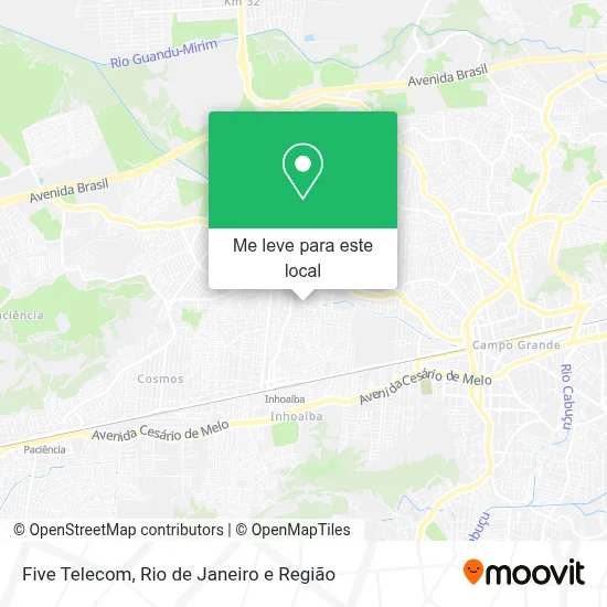 Five Telecom mapa