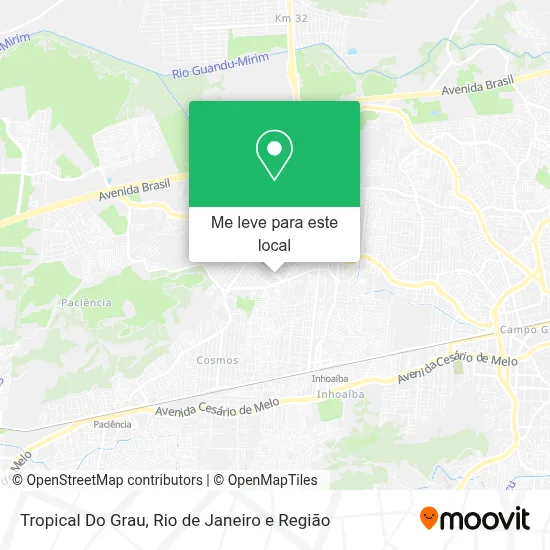 Tropical Do Grau mapa