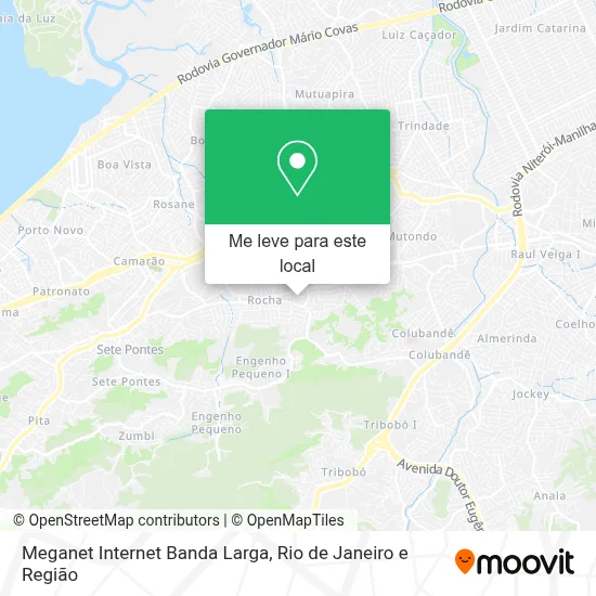 Meganet Internet Banda Larga mapa