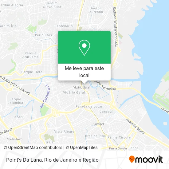 Point's Da Lana mapa
