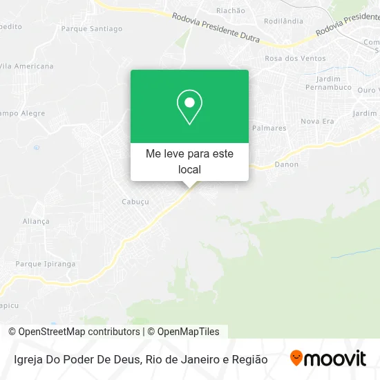 Igreja Do Poder De Deus mapa