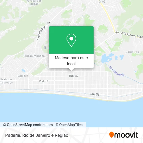 Padaria mapa