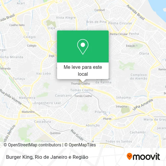 Burger King mapa