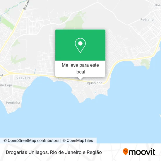 Drogarias Unilagos mapa