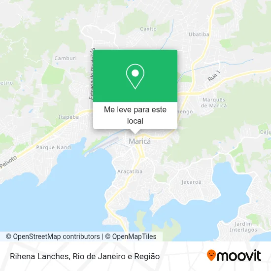 Rihena Lanches mapa