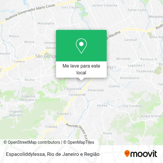 Espacoliddylessa mapa