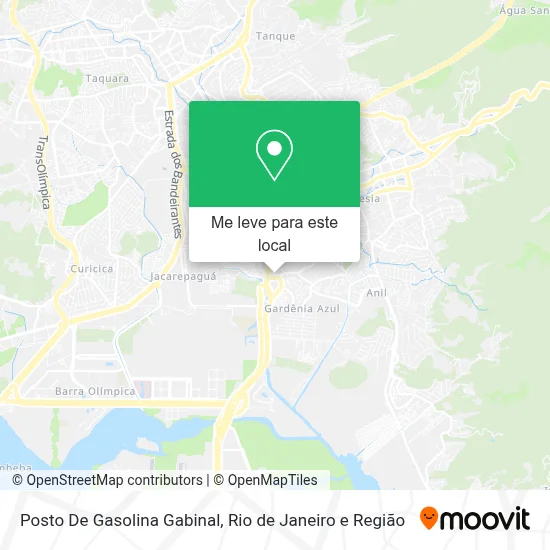 Posto De Gasolina Gabinal mapa