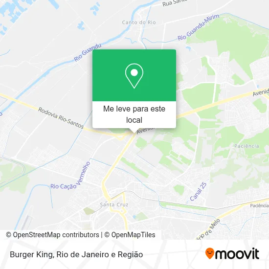 Burger King mapa