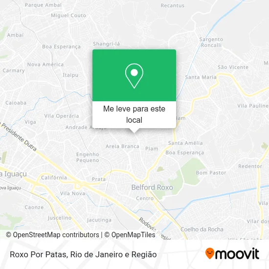Roxo Por Patas mapa