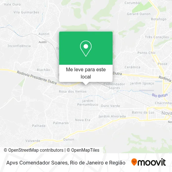 Apvs Comendador Soares mapa