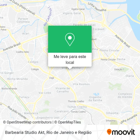 Barbearia Studio Akt mapa