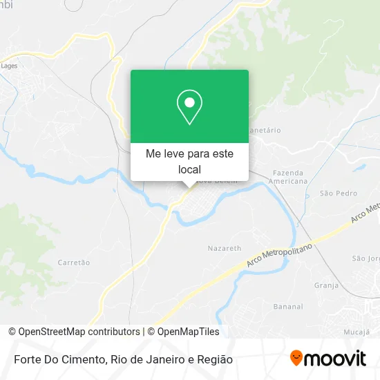 Forte Do Cimento mapa