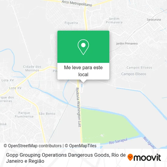 Gopp Grouping Operations Dangerous Goods mapa