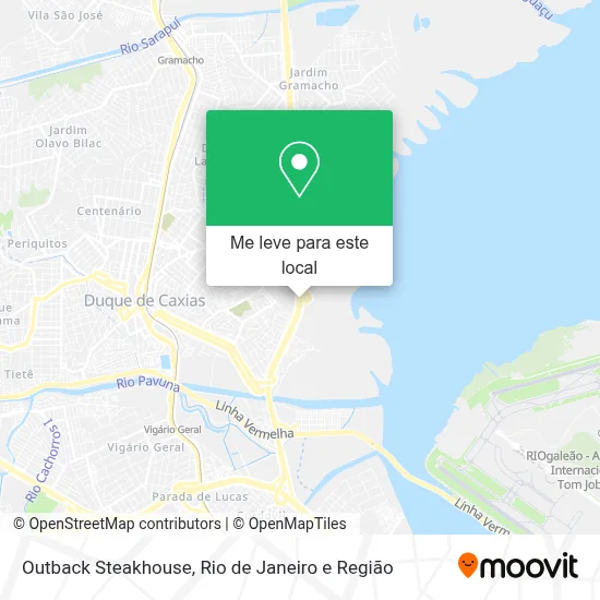 Outback Steakhouse mapa