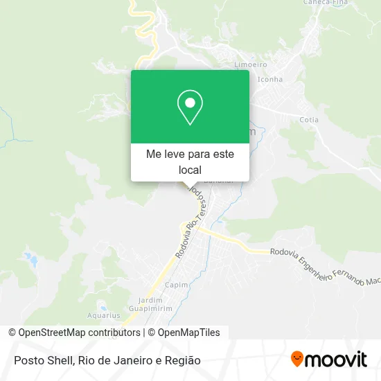 Posto Shell mapa