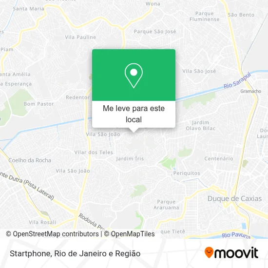 Startphone mapa