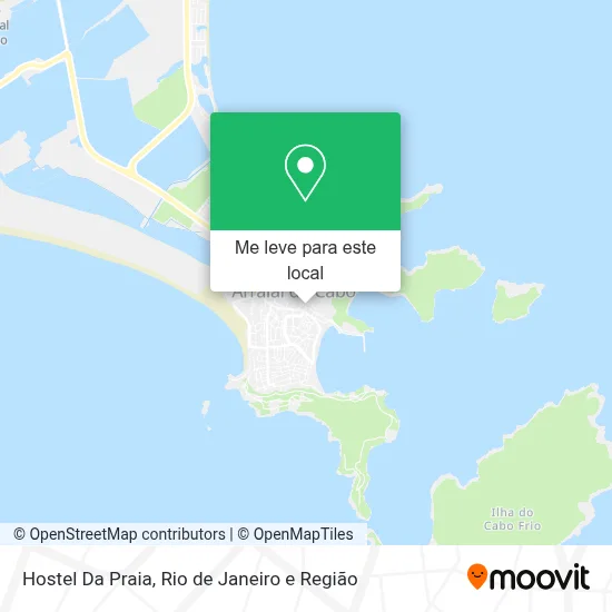 Hostel Da Praia mapa