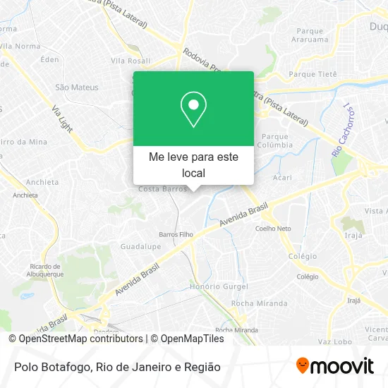 Polo Botafogo mapa