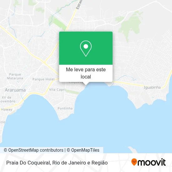 Praia Do Coqueiral mapa