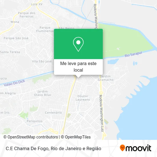 C.E Chama De Fogo mapa