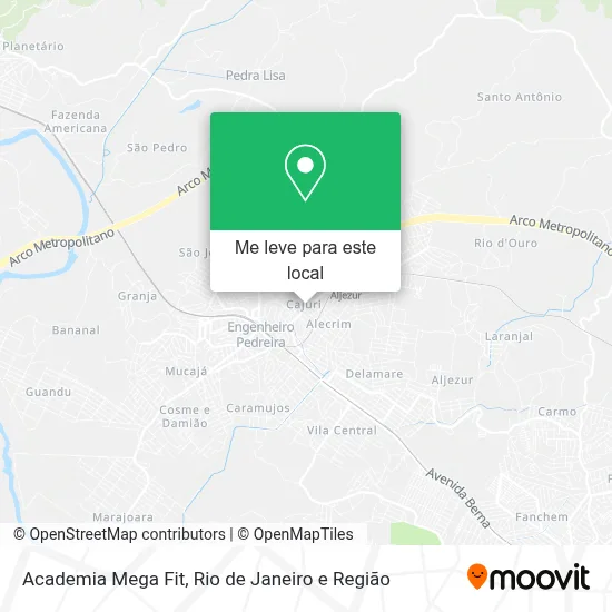 Academia Mega Fit mapa